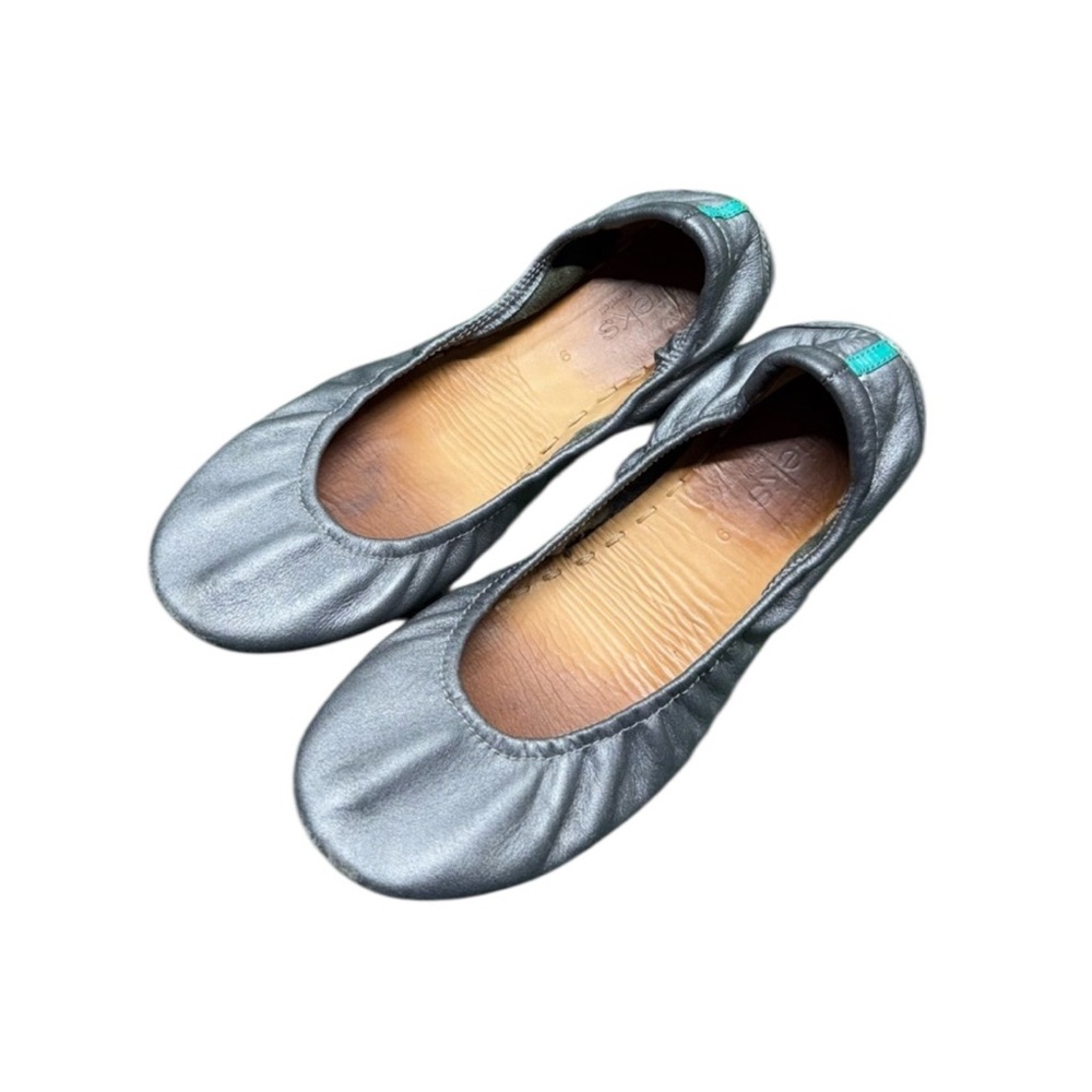 Tieks Flats Metallic Pewter Silver